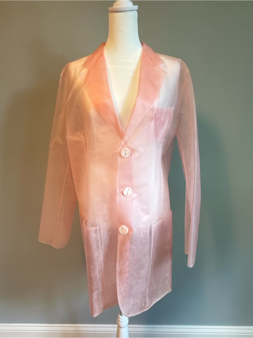 UTERQÜE plastic/PVC trench coat size M